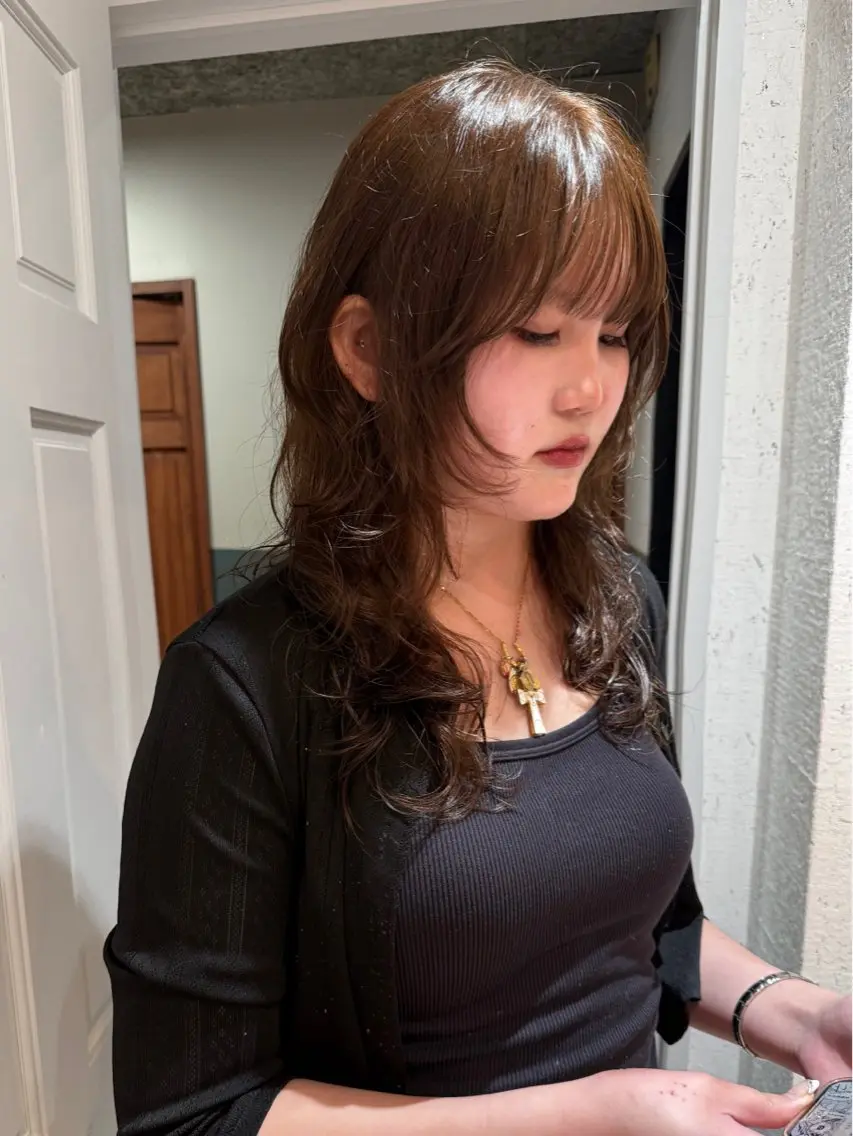 ロング カラー パーマ 似合わせカット カット ヘアカラー パーマ トリートメント mai / linoah˚✧のヘアスタイル