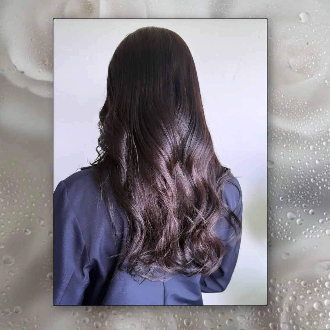 ロング カラー ブラウンカラー ケアカラー オリーブブラウン ヘアカラー ルプラボウ/豊川/ ツヤカラー/アヤカのヘアスタイル