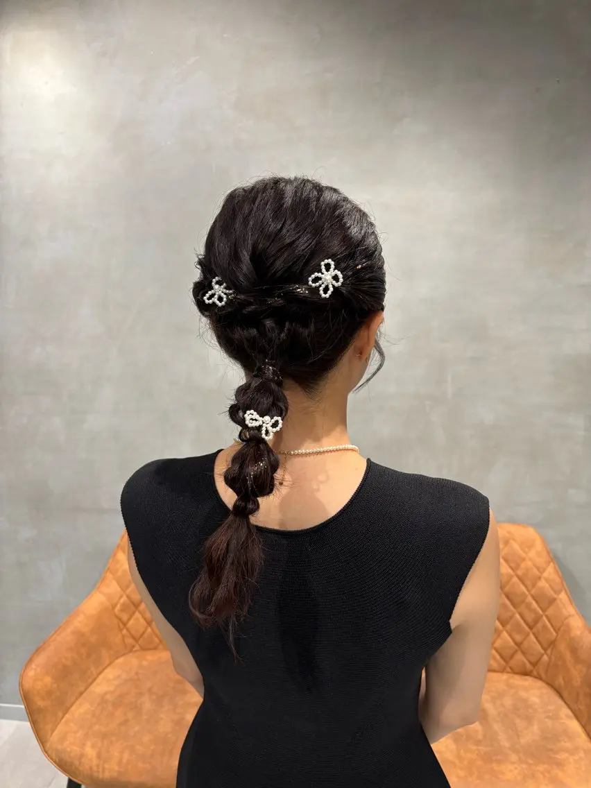ヘアアレンジ ヘアセット 透明感カラー💎 アレンジ🩰Rimiのヘアスタイル