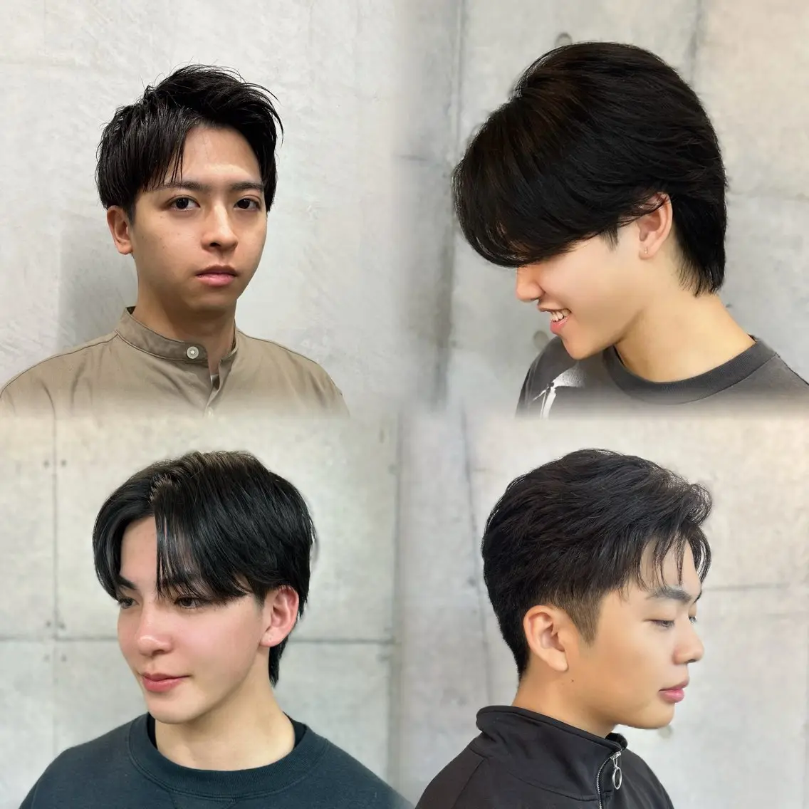 メンズ ヒナ/レイヤーカット 艶感ワンカラーのヘアスタイル