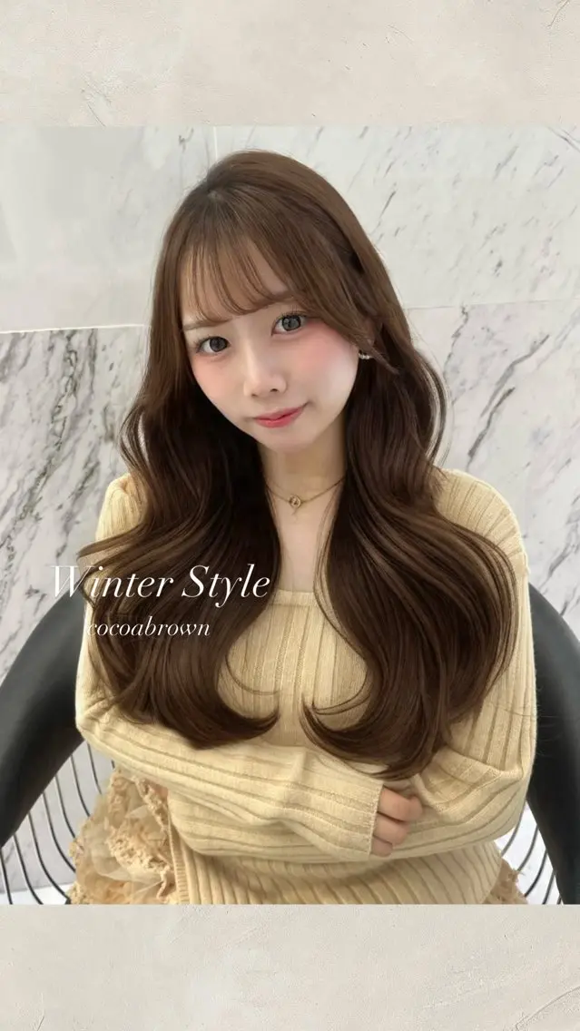 ロング カラー カット ヘアカラー トリートメント ParveMix ♡白神みやびのヘアスタイル