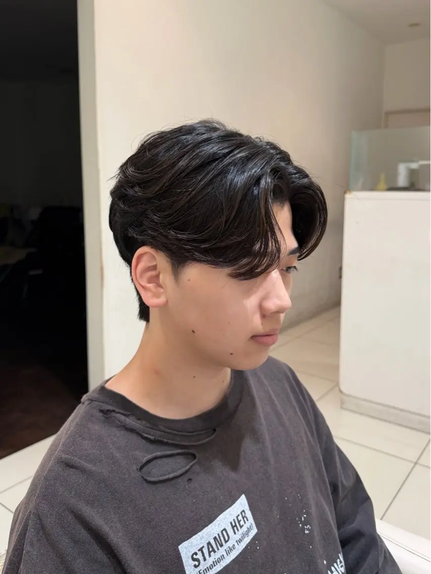 ショート パーマ カット パーマ 樋笠 知佳のヘアスタイル