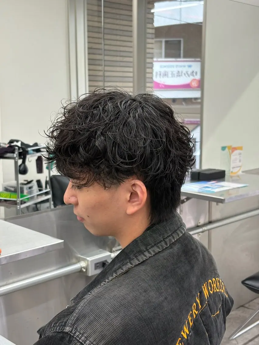 ミディアム カラー パーマ メンズ カット パーマ トリートメント ヘアセット 🔥最強メンズ特化/ パーマの達人🔥風見のヘアスタイル
