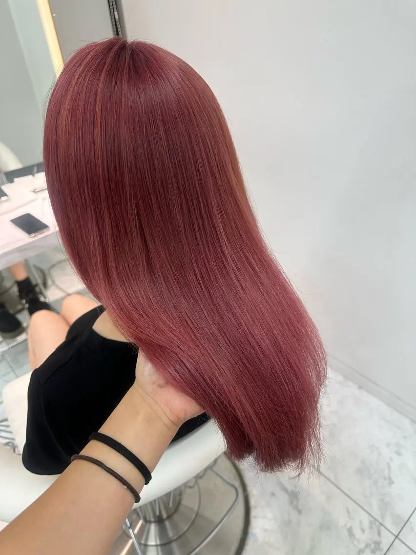 ロング カラー ブリーチ 🍒楓🍒北九州1 艶カラー作る人🎨のヘアスタイル