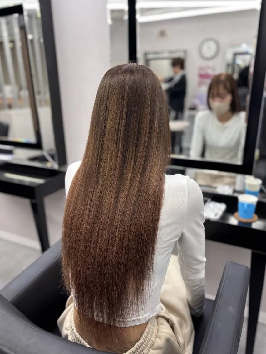 ロング シールエクステ エクステ ロング エクステ ベルグロー アルファのヘアスタイル