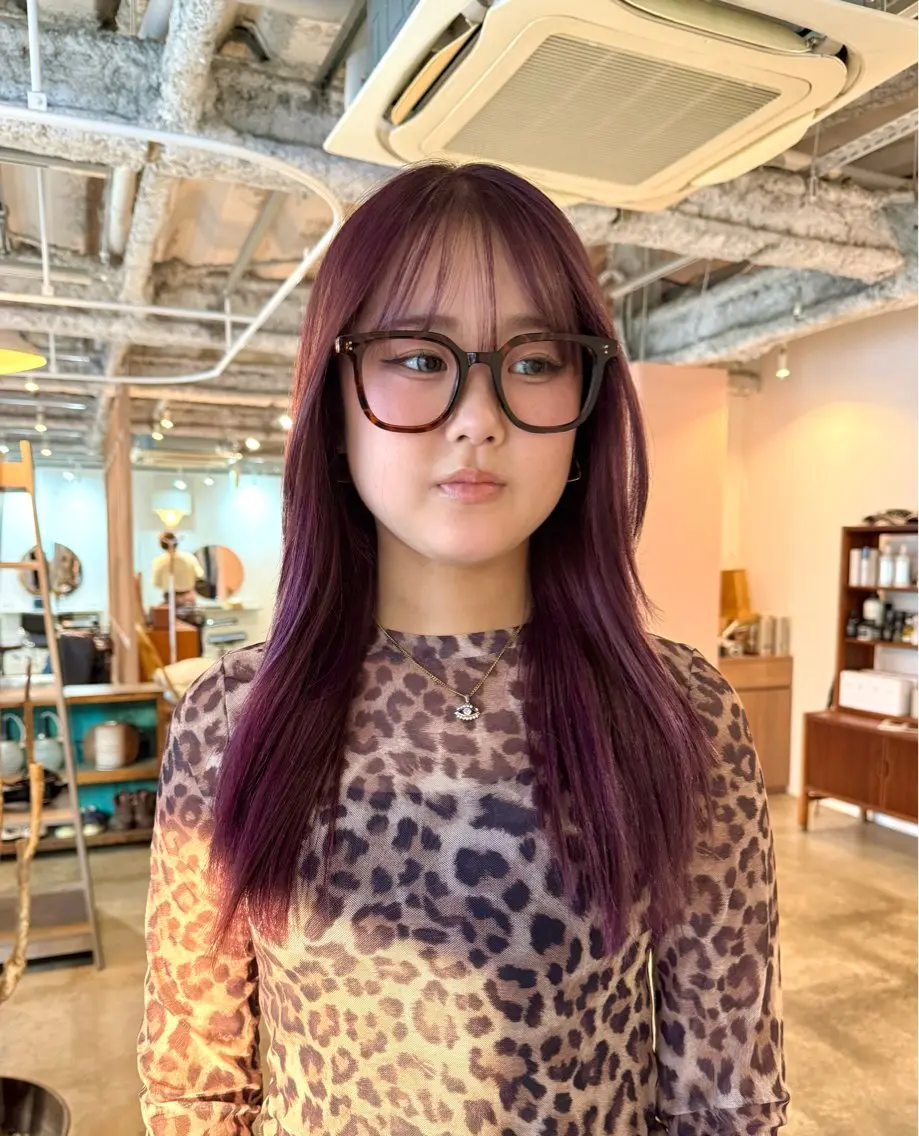セミロング カラー ヘアカラー Miyu .のヘアスタイル