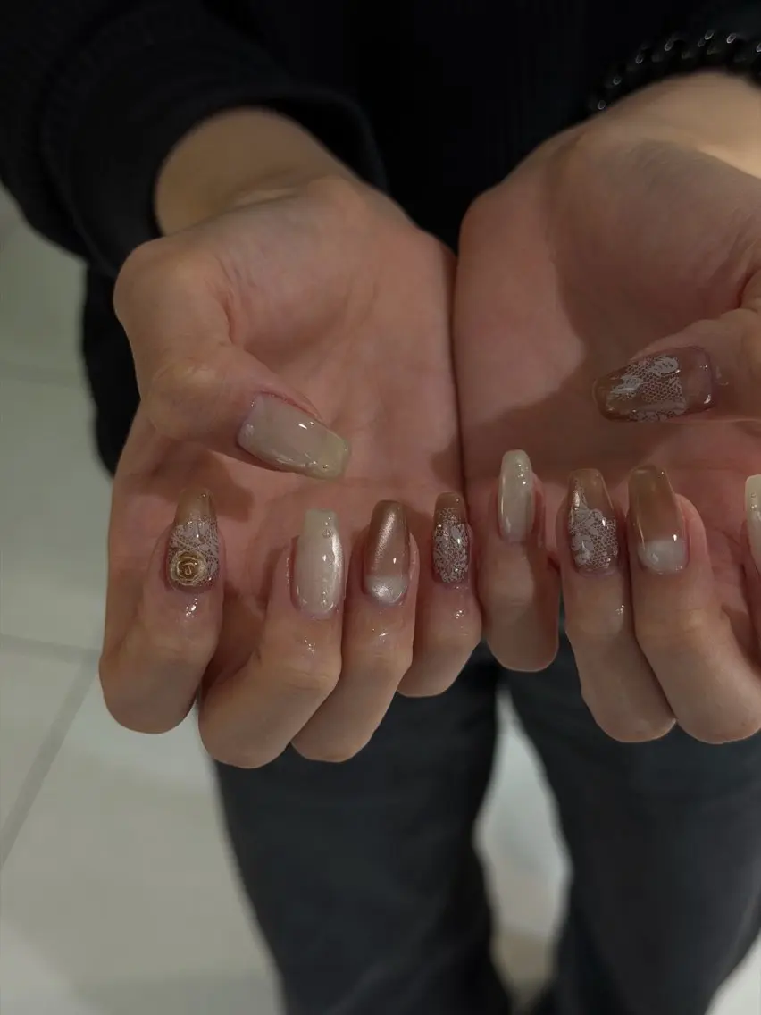 ネイル 持ち込み ハンドネイル ハンドケア Charme. NOBUKOのネイルデザイン