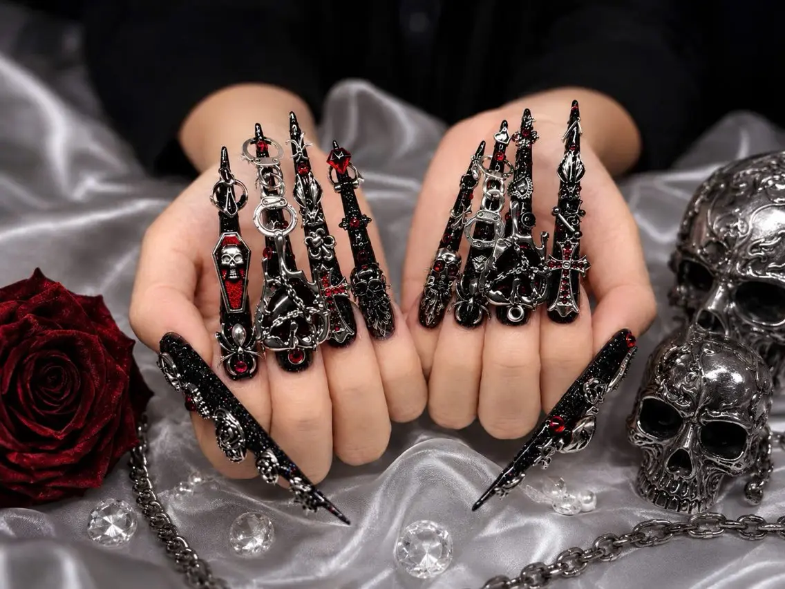 ネイル アートネイル オーロラネイル クリアネイル 長さ出し フレンチネイル ハンドネイル HOT Nail Salonのネイルデザイン