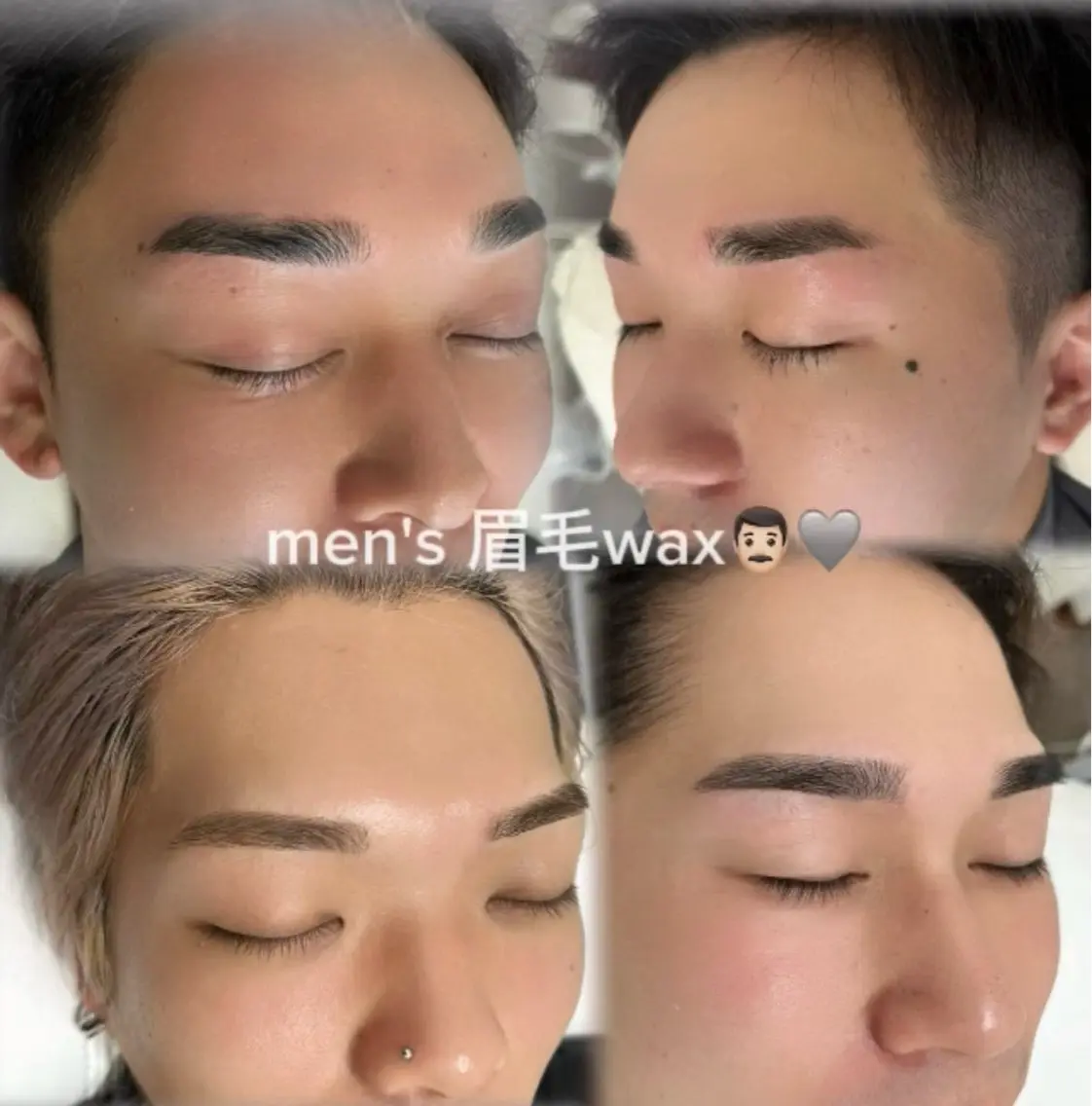 men's 眉毛wax+眉カット👨🏻💎(男性限定)の写真