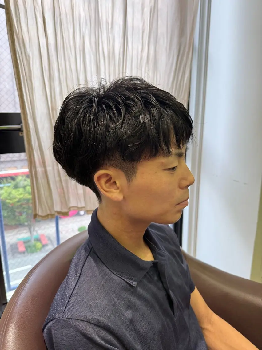 ショート メンズ メンズパーマ 溝口 槙里也のヘアスタイル
