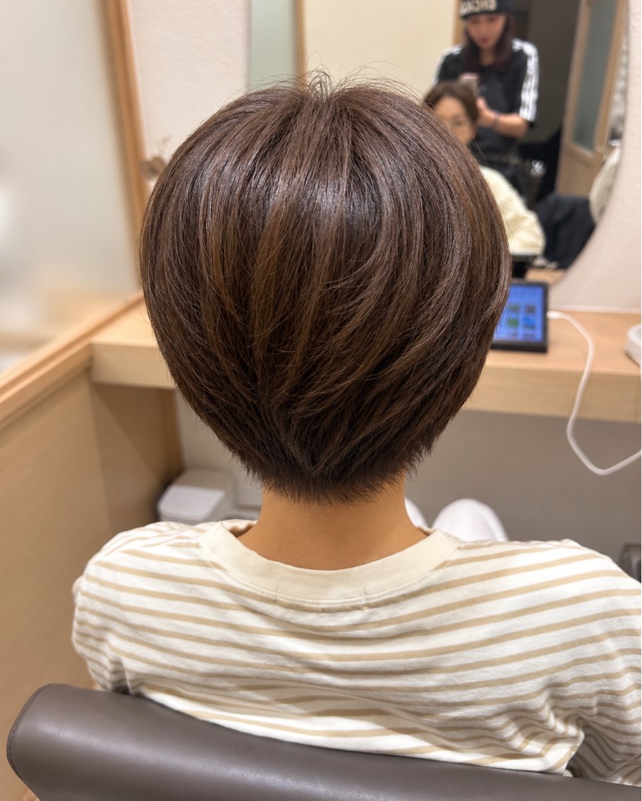 ショート カラー 髪質改善 トリートメント カット ヘアカラー トリートメント ヘッドスパ 久木原 ゆりのヘアスタイル