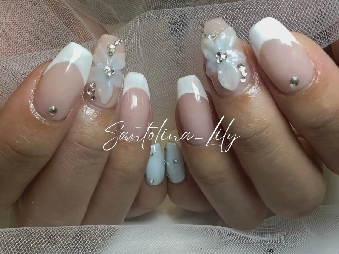 ネイル ハンドネイル Santolina Lilyのネイルデザイン