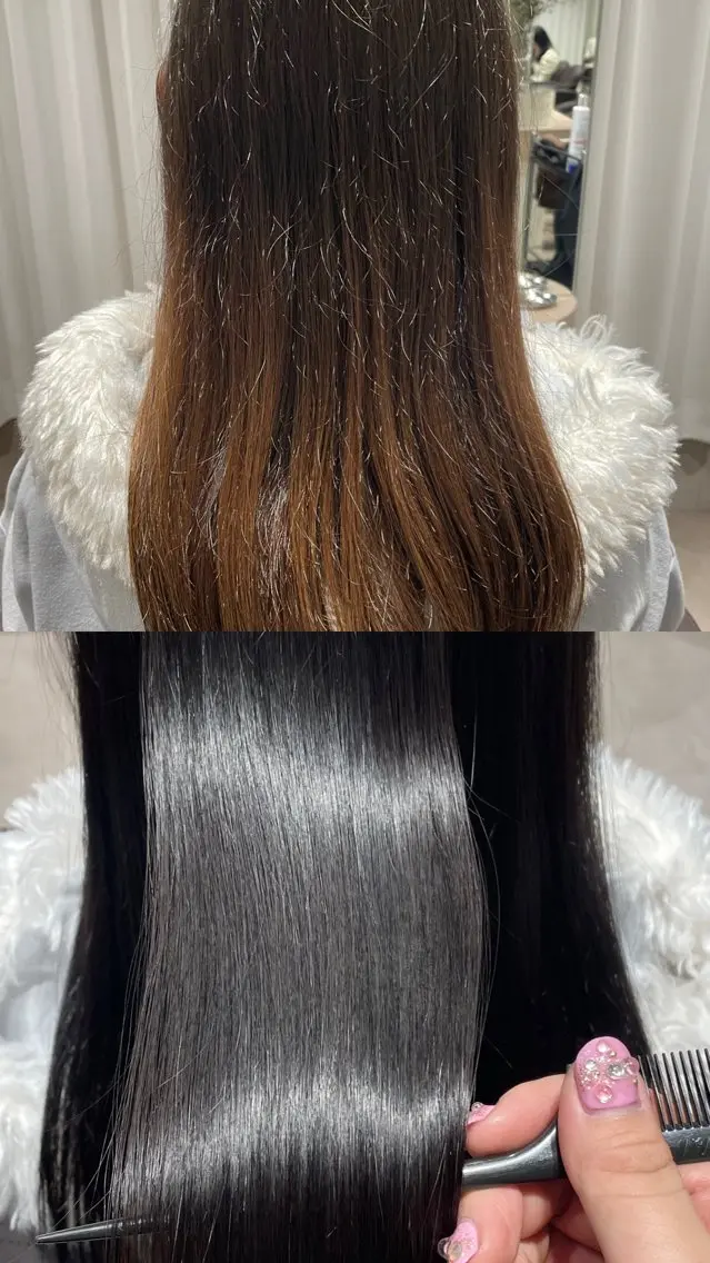 カラー ヘアカラー トリートメント 艶カラー/高円寺 /coconaのヘアスタイル