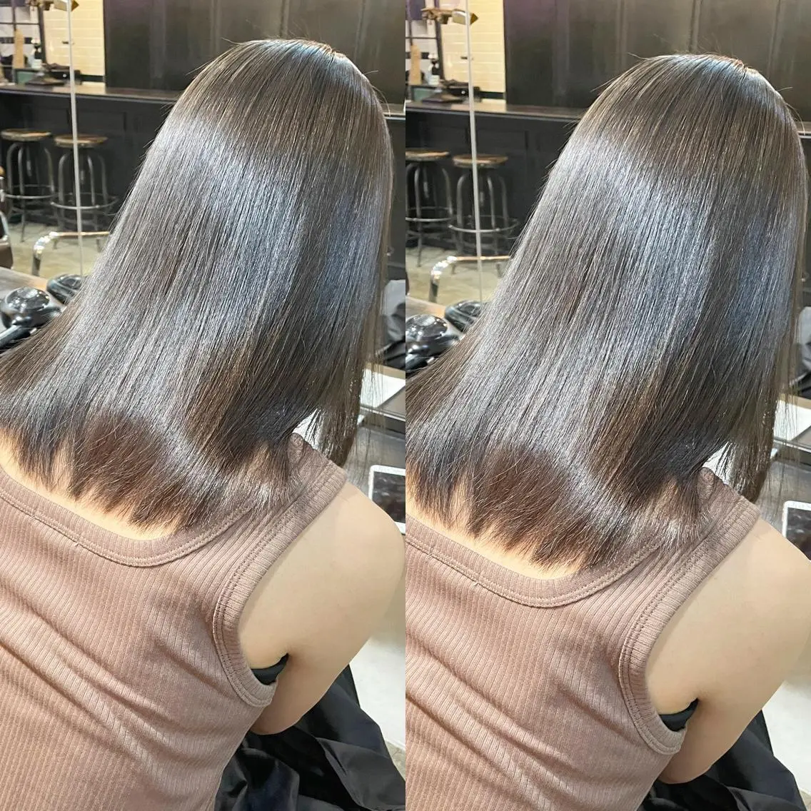 ミディアム カラー ヘアアレンジ 韓国レイヤー/ツヤ髪 🤍kosuke🤍のヘアスタイル