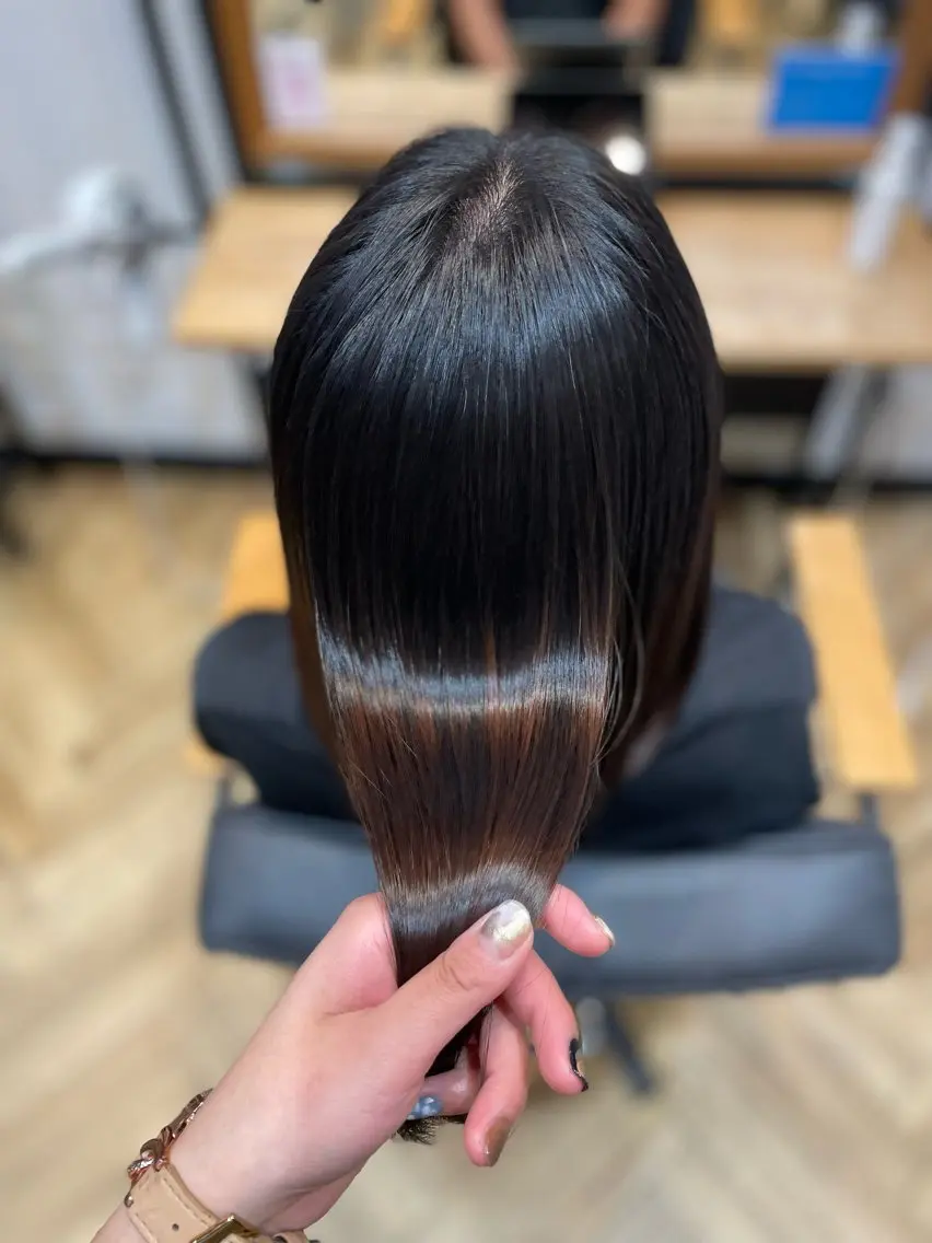 ロング パーマ 縮毛矯正 縮毛矯正 トリートメント 望恵🌸 韓国🇰🇷スタイルのヘアスタイル