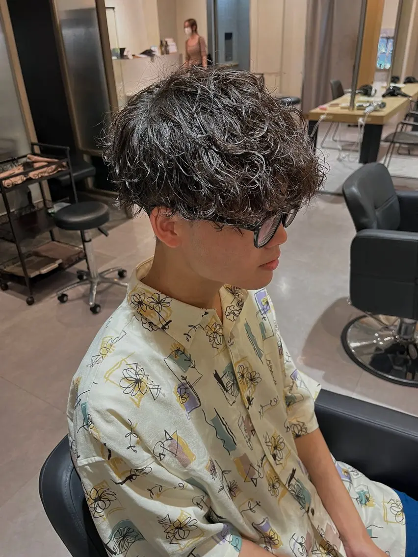 ショート パーマ メンズ カット パーマ トリートメント 【メンズ特化】 メンズパーマ/雄斗のヘアスタイル