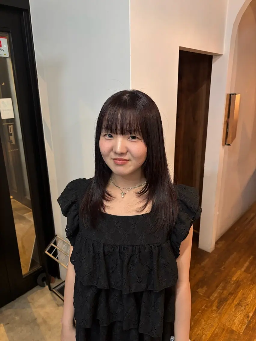 ロング カラー ブラウンカラー カシス ヘアカラー loty すずな/透明感カラーのヘアスタイル