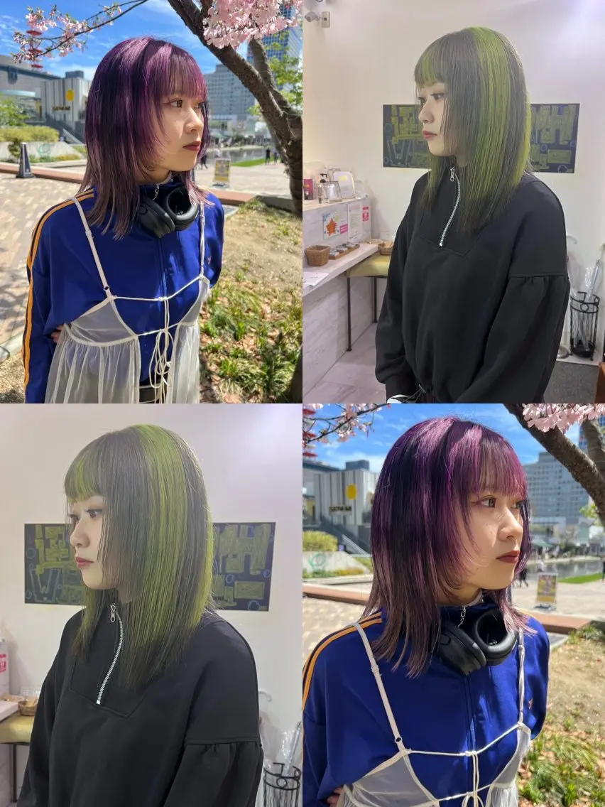【🦋ブリーチカラー迷ったらコレ🦋】デザインカラー⚡️ブリーチ1回+カラー+トリートメント🫧の写真