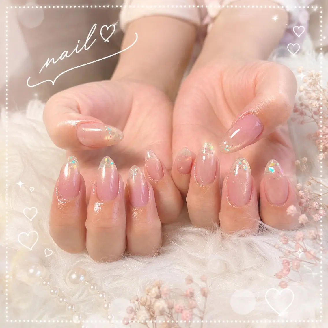 ネイル グラデーション キラキラネイル 韓国ネイル マグネットネイル ニュアンスネイル ハンドネイル 🎀大人nail /NOISMはな🎀のネイルデザイン