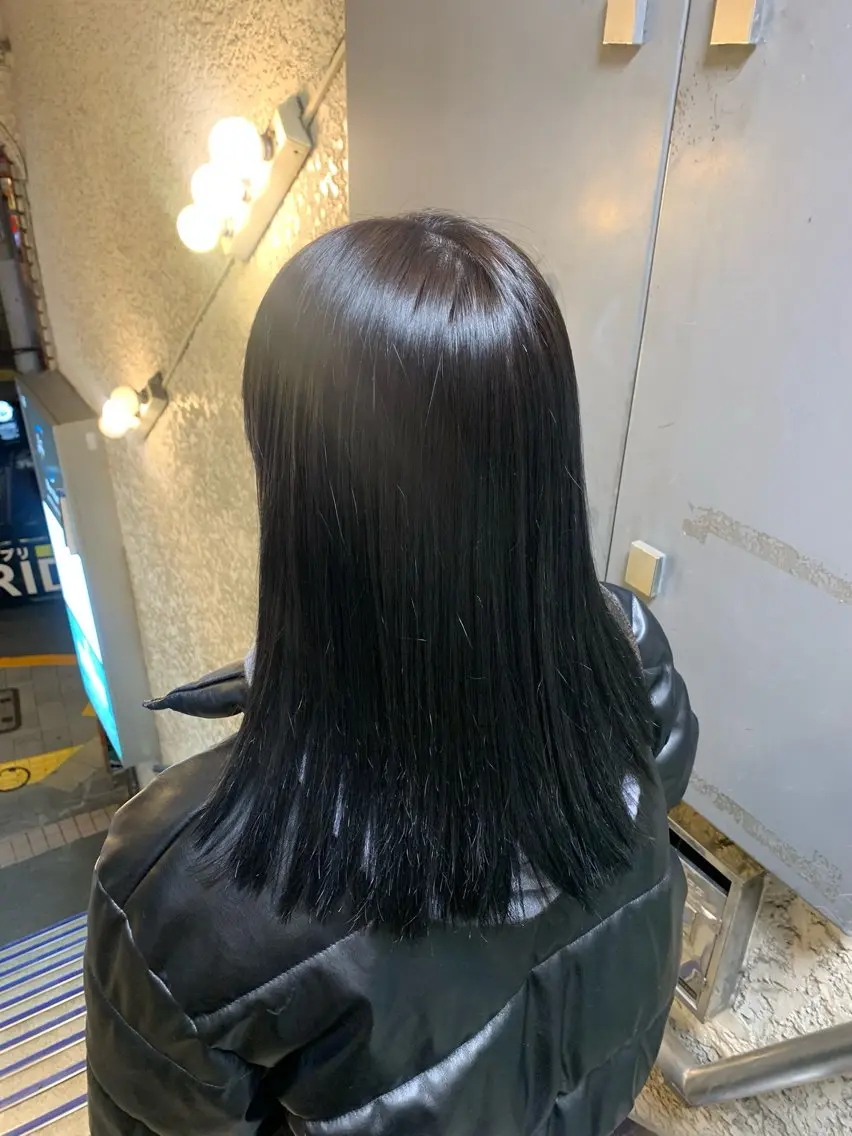 ミディアム カラー 透明感カラー/渋谷 chisaのヘアスタイル