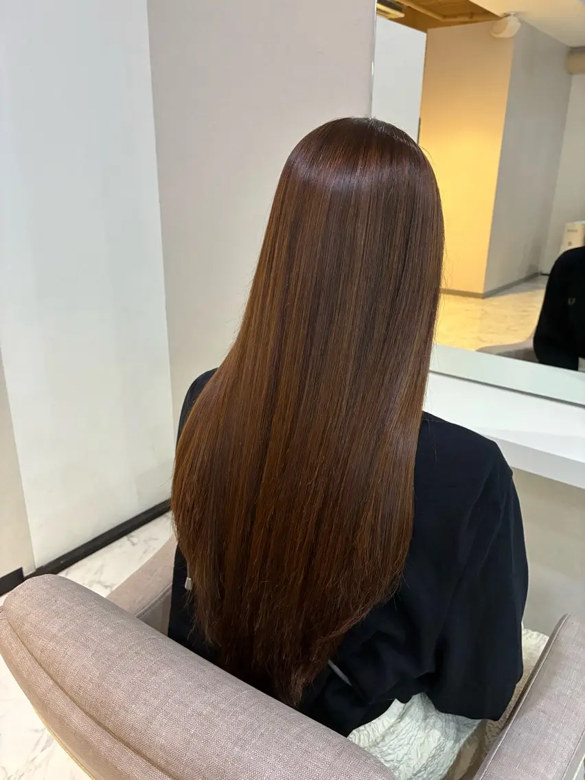 ご新規様限定❣️【カット➕TOKIO縮毛矯正】トリートメント成分を補いつつ、サラサラのストレート髪に✨の写真