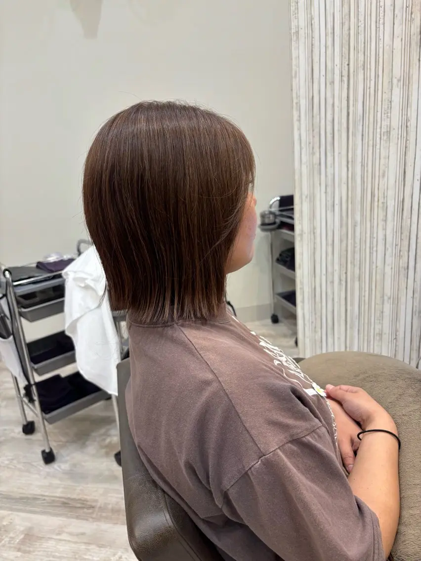 ミディアム カット 加藤 優子のヘアスタイル
