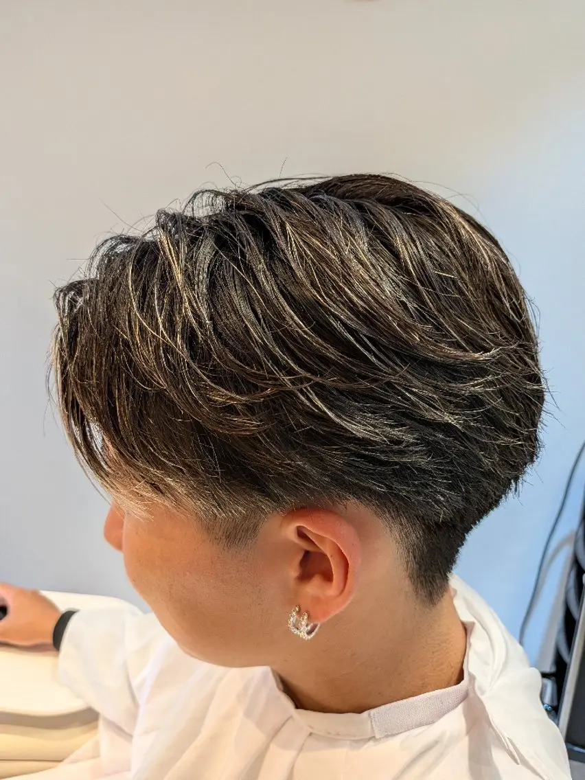 メンズ ショート カット 長谷川 誠志のヘアスタイル