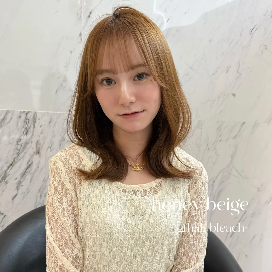 ミディアム カラー ヘアカラー ParveMix￤ 大賀さつき🍨🤍のヘアスタイル