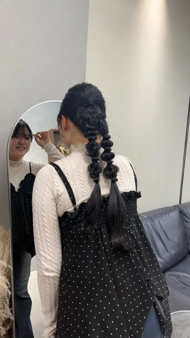 ロング カラー ヘアアレンジ ヘアカラー トリートメント "Daisy" Rio /大名・天神のヘアスタイル