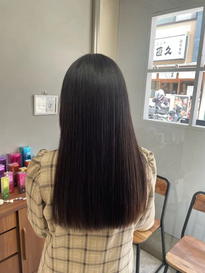 ロング カット ヘアカラー トリートメント ハイレート🤍🫧 池田のヘアスタイル