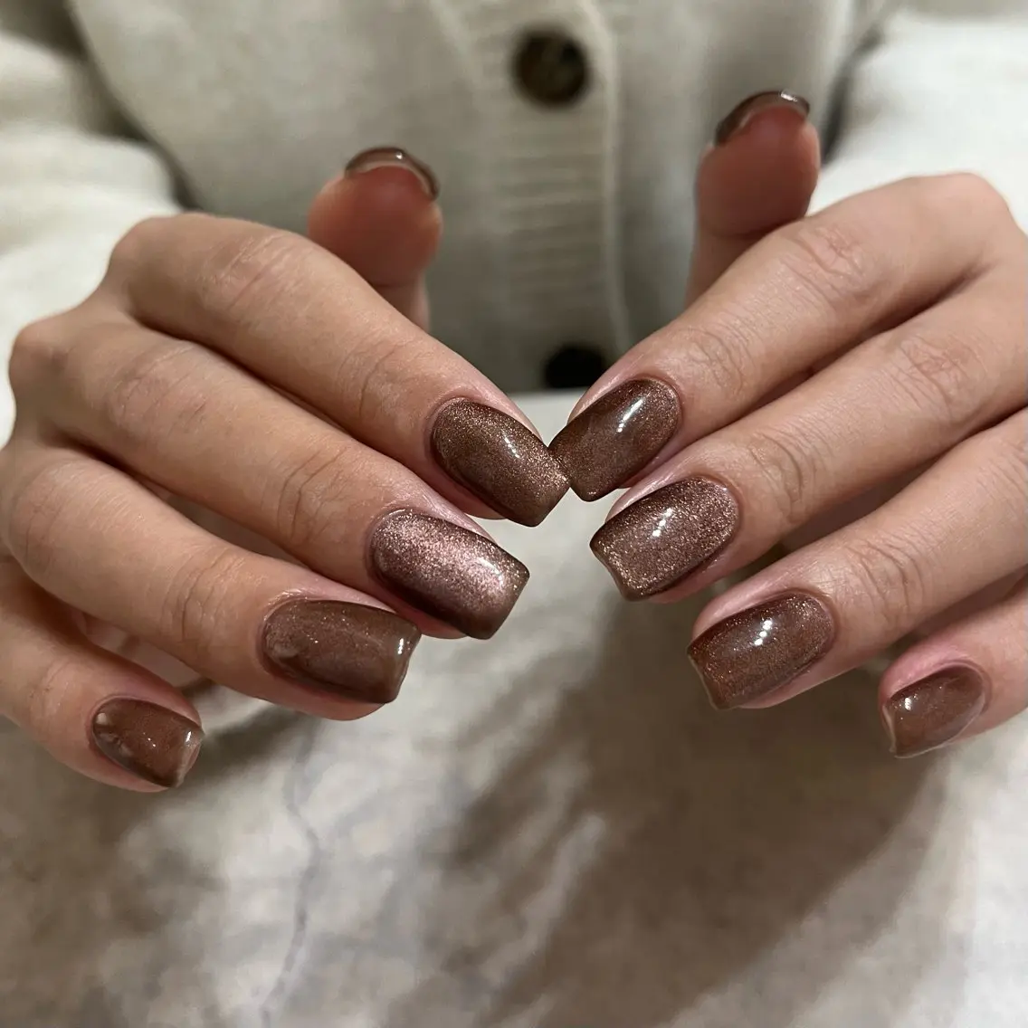 ネイル グリーン マグネットネイル vegh. nail/阿波座のネイルデザイン
