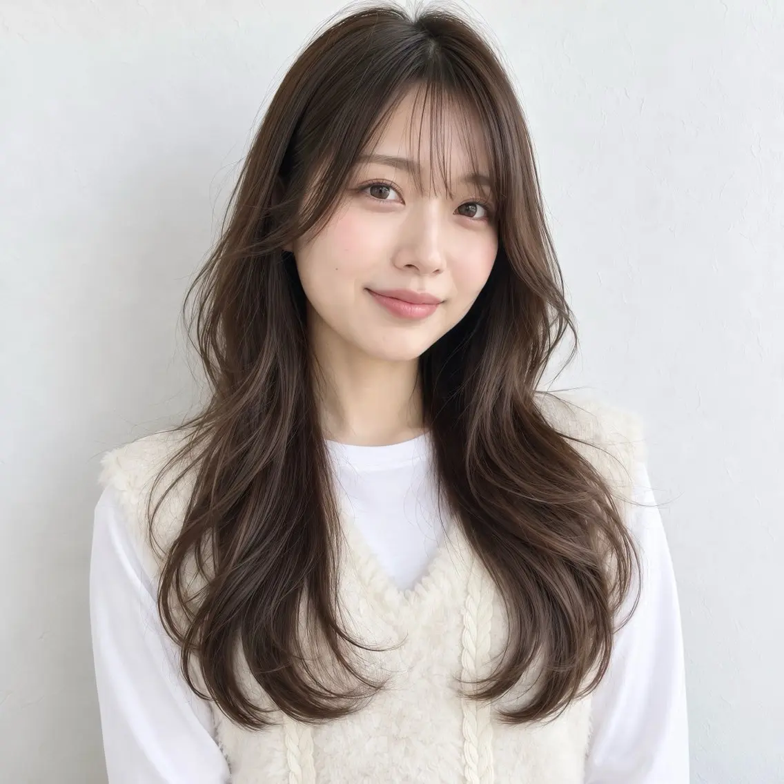 ロング カラー ロングレイヤー レイヤーカット ロング カット ヘアカラー トリートメント 銀座/モテ🤍垢抜け レイヤー/あさみのヘアスタイル