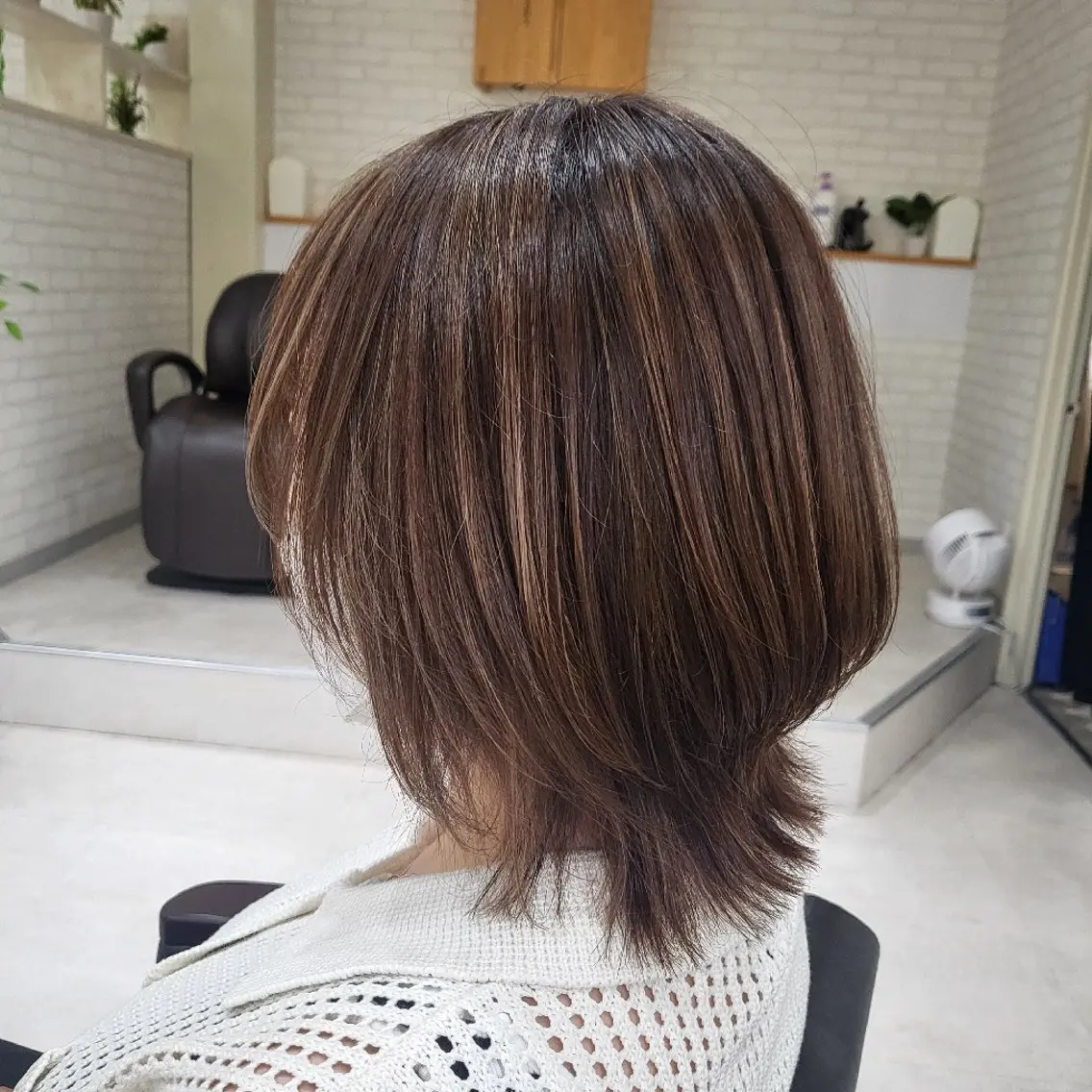 ミディアム カラー カット ヘアカラー ヘアーサロン サニーのヘアスタイル