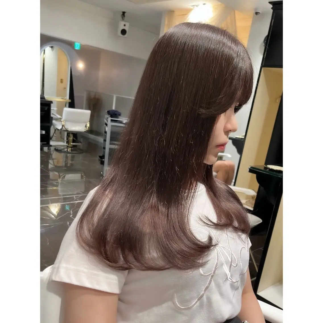 ロング カラー ブリーチ ヘアカラー miyu /トレンド カラー×艶髪のヘアスタイル