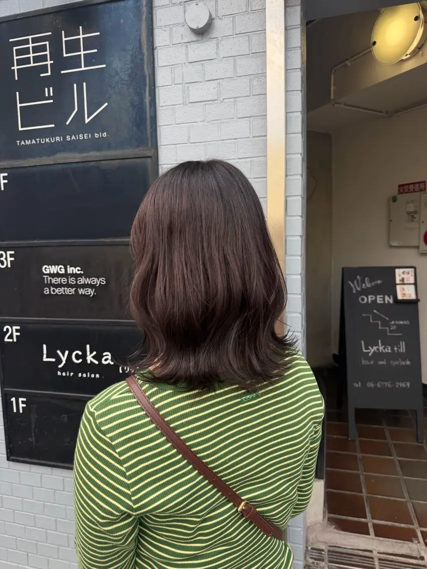 ミディアム ヘアカラー 柿本ひな / カラーモデル様募集中のヘアスタイル