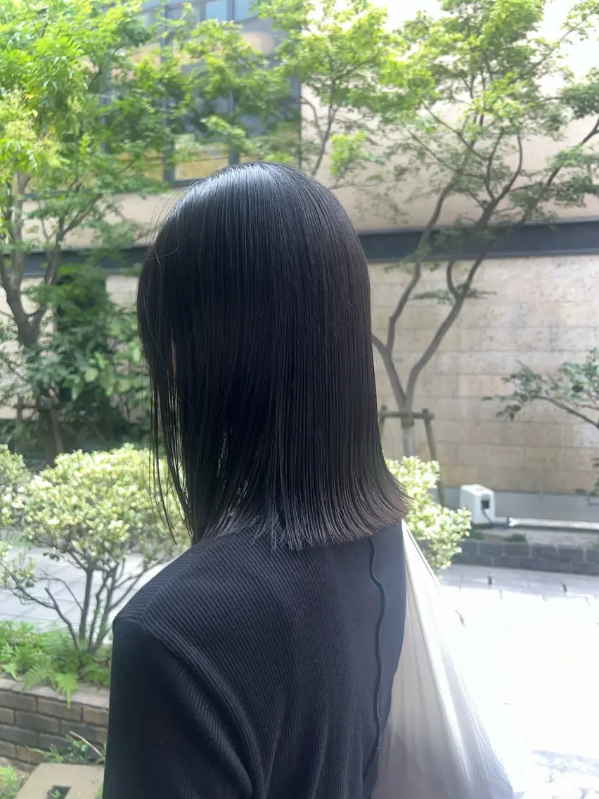 ロング ボブ ロング Ⓜ️irai ✮のヘアスタイル
