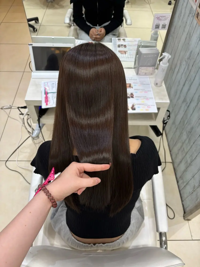 ロング カラー カット ヘアカラー トリートメント 🎀ゆい🎀 髪質改善カラー🎀のヘアスタイル