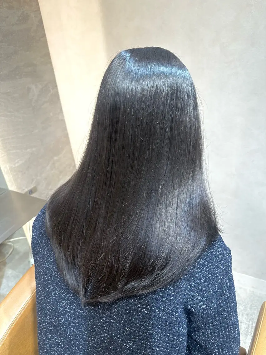 セミロング 髪質改善 カット ヘアカラー トリートメント ヘアセット 銀座副店長/レイヤー /髪質改善/田島のヘアスタイル