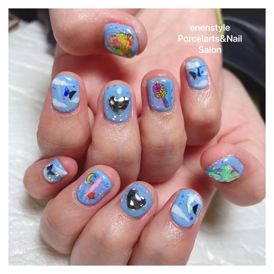 ミディアム ネイル 🐾enen style 🐾のネイルデザイン
