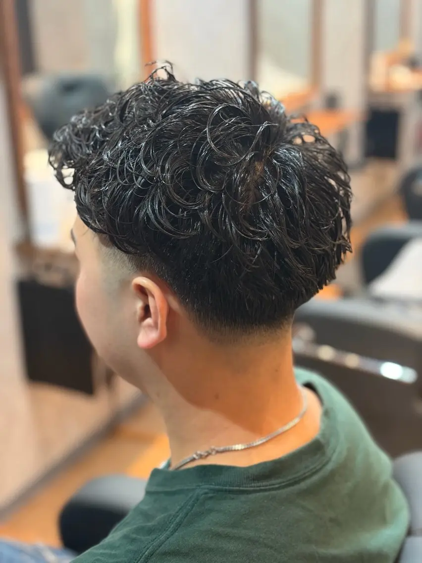 ショート パーマ メンズ 高橋 怜玖/仙台/長町のヘアスタイル