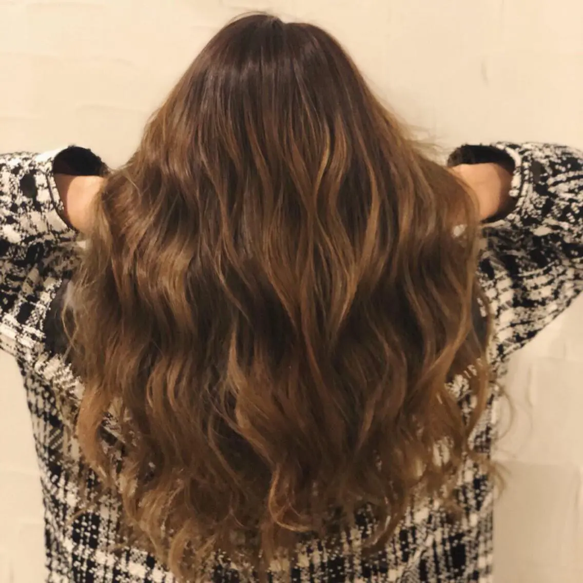 ロング カラー バレイヤージュ レイヤーカット addict⭐️ 江川　颯也💎のヘアスタイル