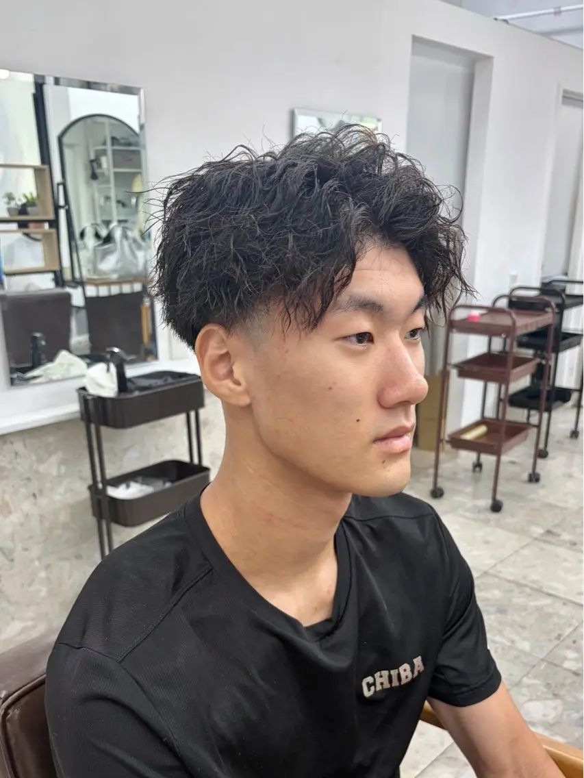 パーマ メンズ カット パーマ 🔥メンズパーマ特化 菅谷尚悠🔥のヘアスタイル