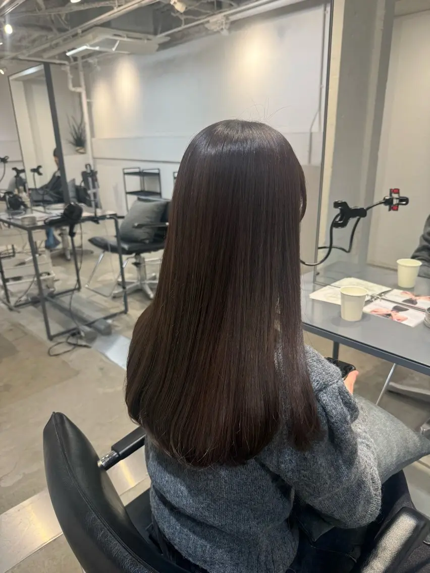 セミロング カット ヘアカラー トリートメント 新宿/顔周りカット +レイヤー=しずく♩のヘアスタイル