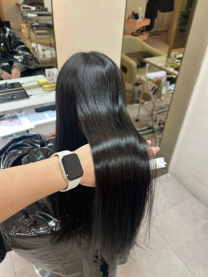 水光感カラー➕内部補修集中ケアトリートメント🎀の写真