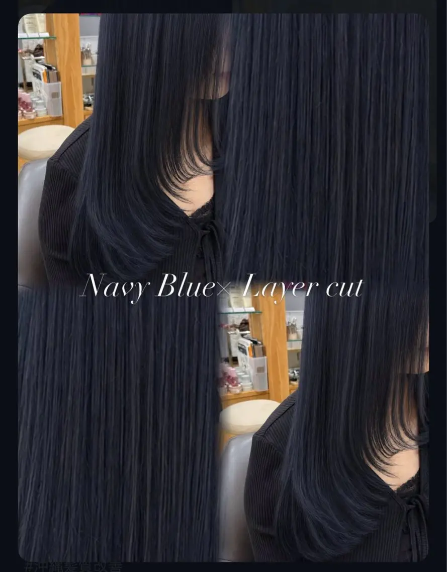 セミロング カラー ブリーチ ケアブリーチ レイヤーカット ヘアカラー 髪質改善/レイヤー/ 那覇/Ainoのヘアスタイル