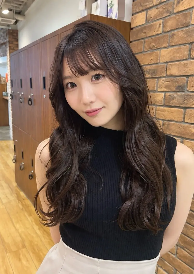 カラー ブラウンカラー ショコラブラウン NOA福島 RENA🌼のヘアスタイル