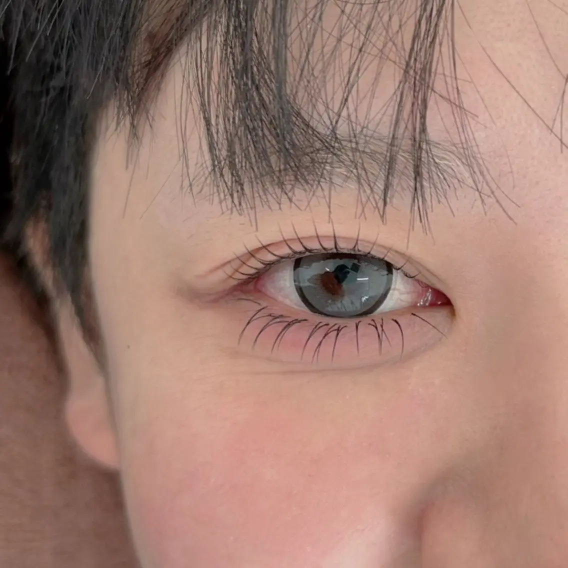 下まつ毛のマツエク👀🩵40本の写真
