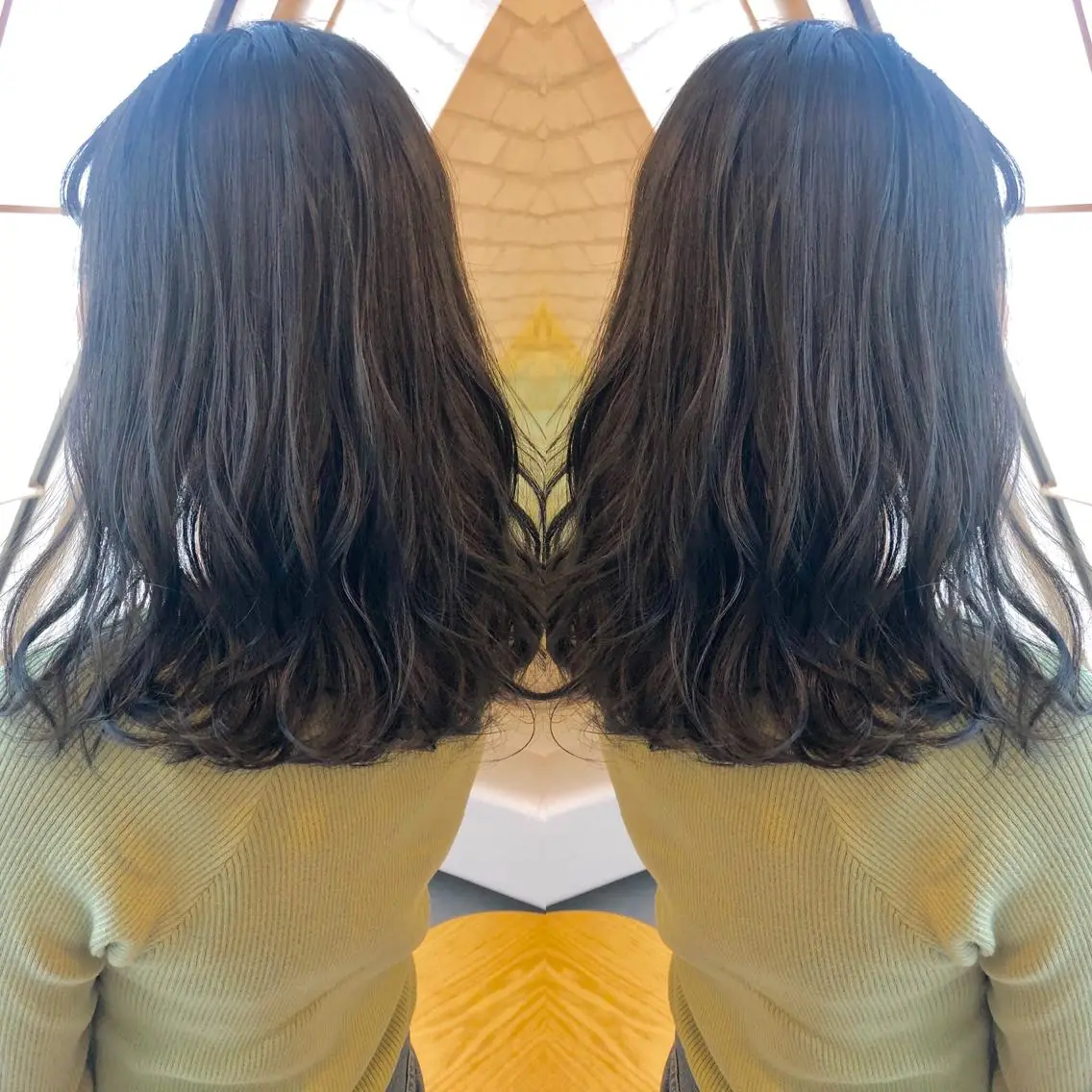 ミディアム カラー カット ヘアカラー トリートメント ♡美髪•艶髪♡砂川 なつきのヘアスタイル