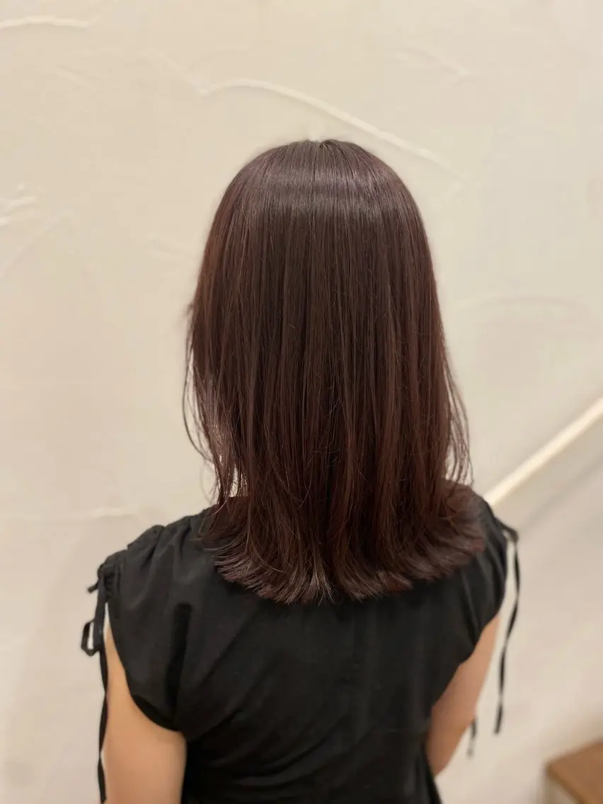 セミロング カラー Ash中目黒店 榊間茜のヘアスタイル