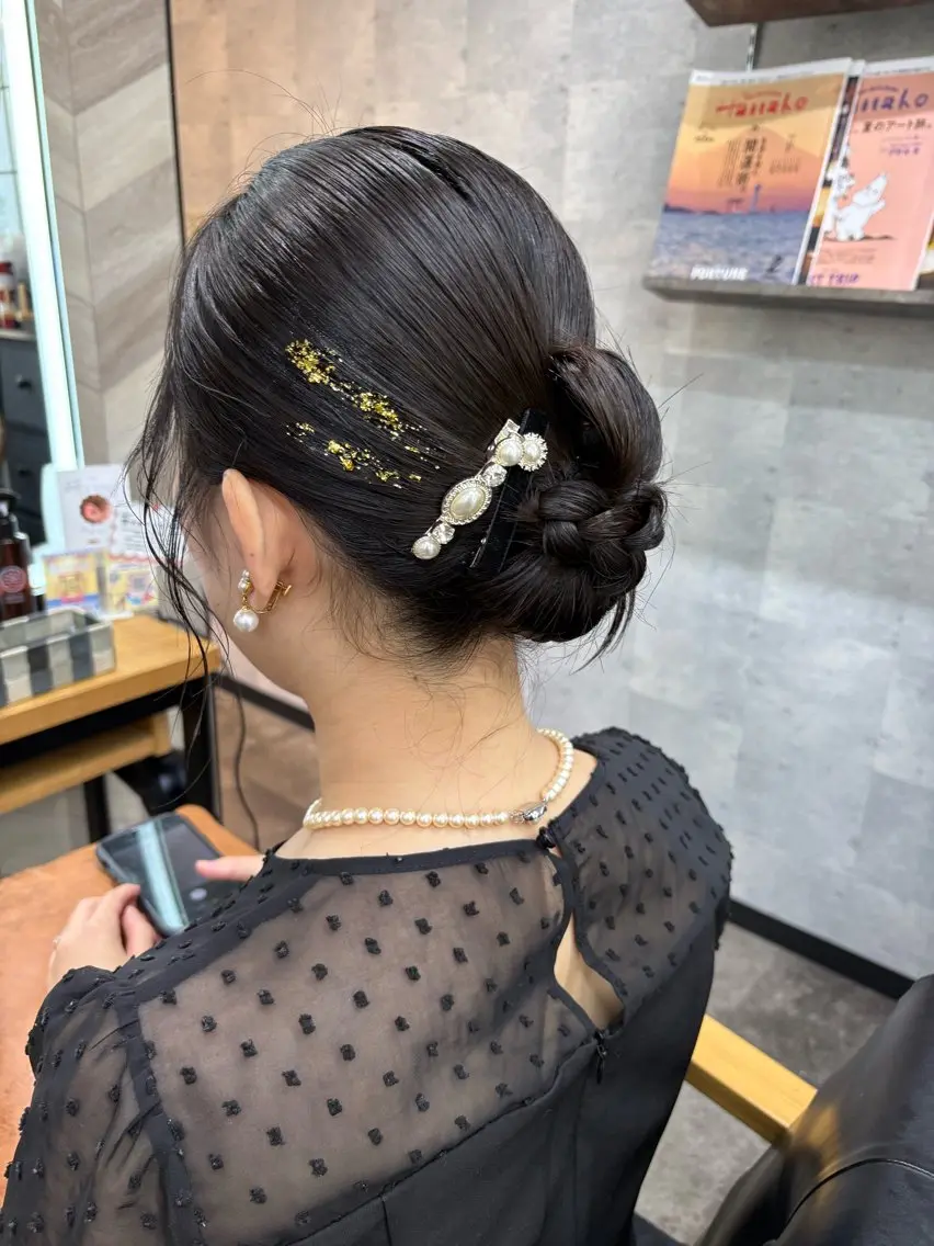 セミロング ヘアアレンジ ヘアセット SHANTi 飯塚 ヘアセット/髪質改善のヘアスタイル